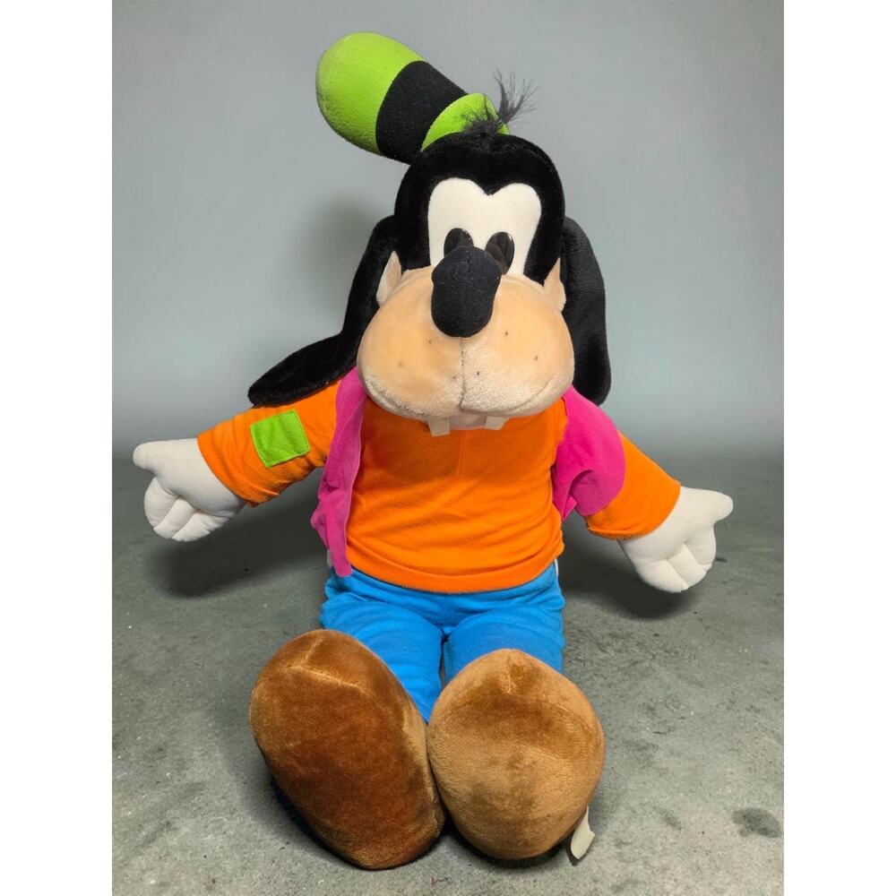 80s 90s Giant Goofy Plush 36" Disney World Stuffed Animal Vintage Toy Disneyland